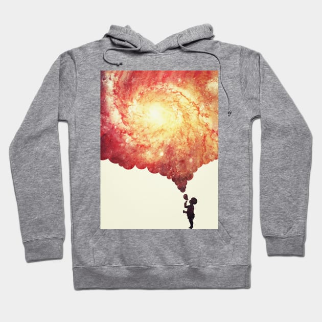 The universe in a soap-bubble! (Awesome Space / Nebula / Galaxy Negative Space Artwork) Hoodie by badbugs